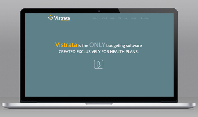 Website Design Vistrata Home Page