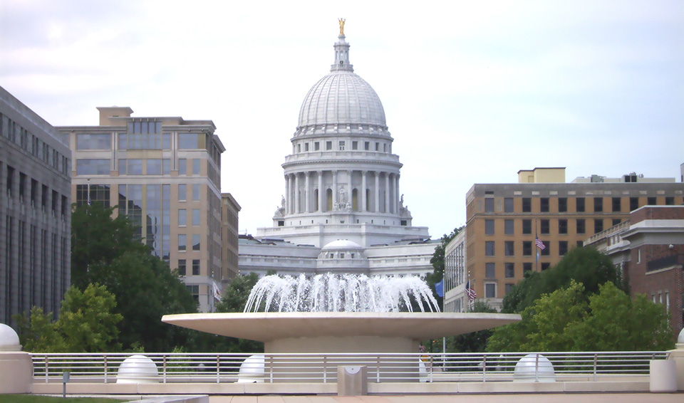 Wisconsin State Capitol Building in Madison WI