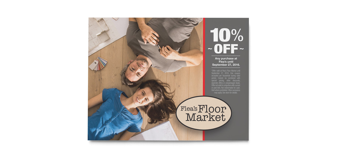 Flea's Floor Market - Coupon Graphic Design
