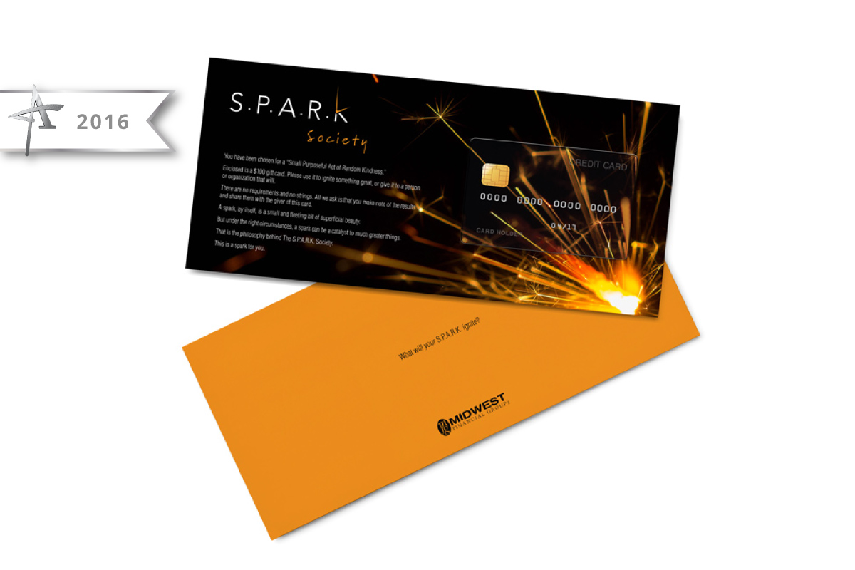 Card Graphic Design - SPARK Society - 2016 American Advertising Award Winner