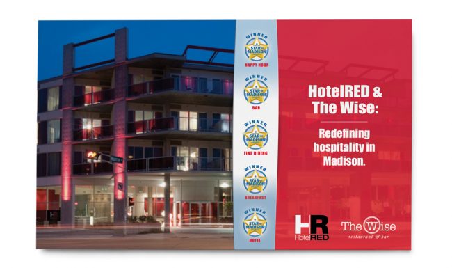 HotelRED Star of Madison 2016 Print Ad