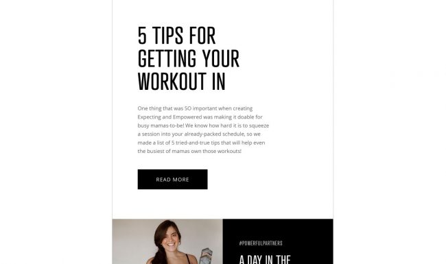 Expecting & Empowered Email Design - 5 Tips