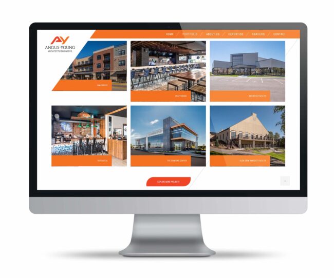 Website Design for Angus-Young Subpage